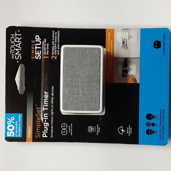 myTouchSmart Indoor Digital 24 Hour 2 Settings Fashion Timer with Cloth Cover - Picture 1 of 8